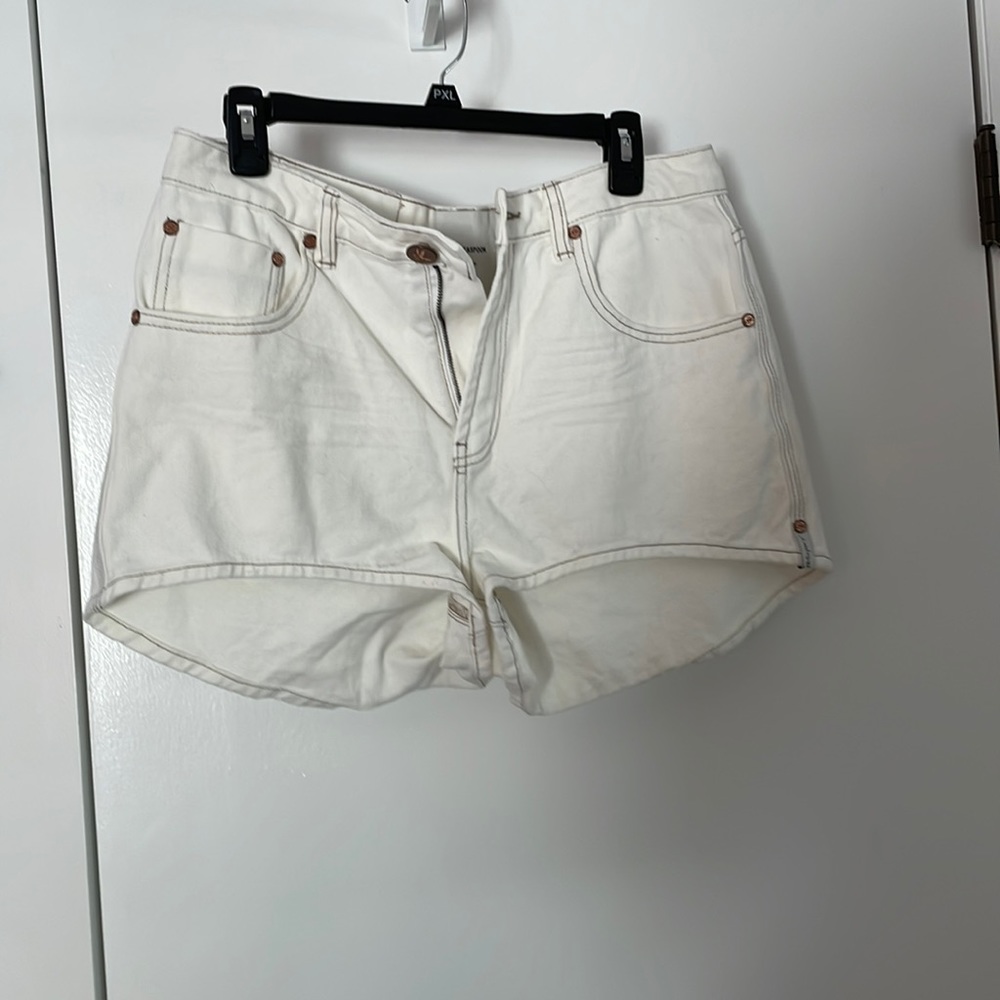 One teaspoon White jean shorts